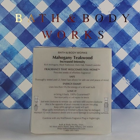 BATH & BODY WORKS 'MAHOGANY TEAKWOOD' WALLFLOWERS PLUG-IN REFILLS 2-PACK - Picture 3 of 16